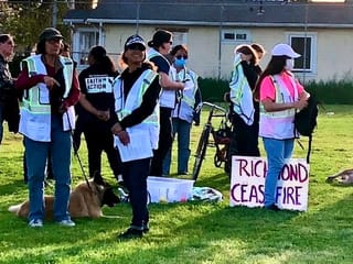 Neighbors walk to address human trafficking issues