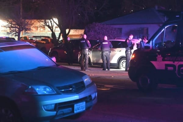 High-speed chase nets stolen vehicle with the help of multiple agencies and a drone