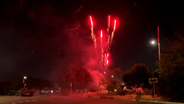 Neighborhood fireworks